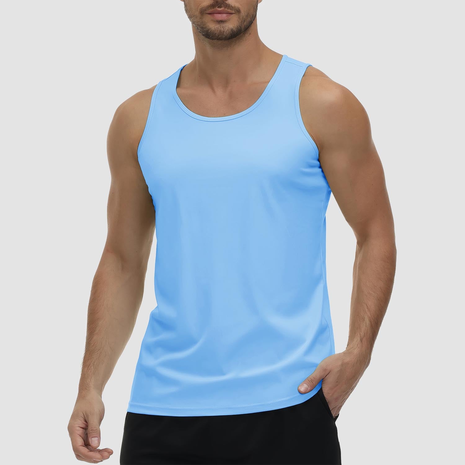 Men's UPF 80+ Quick-Dry Athletic Tank Top for Workout